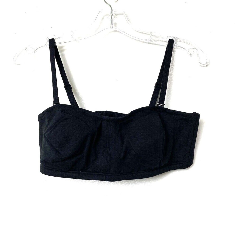 Enamor Perfect Shaping Bra 38B Black Wireless Strapless High Coverage Non Padded